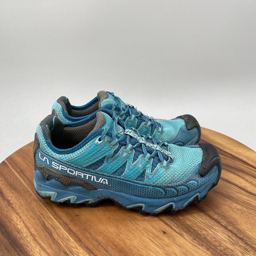 La Sportiva Ultra Raptor Shoes Womens Size 7.5 Blue Trail Running Hiking